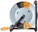 Alt View 13. Masterplug - 100Ft 4 Sockets 15A 12AWG Large Open Metal Reel - Metal & Orange.