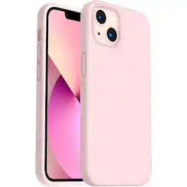 Entronix - Liquid Silicone Case for iPhone 14 - Soft-Touch Protection - Light Pink