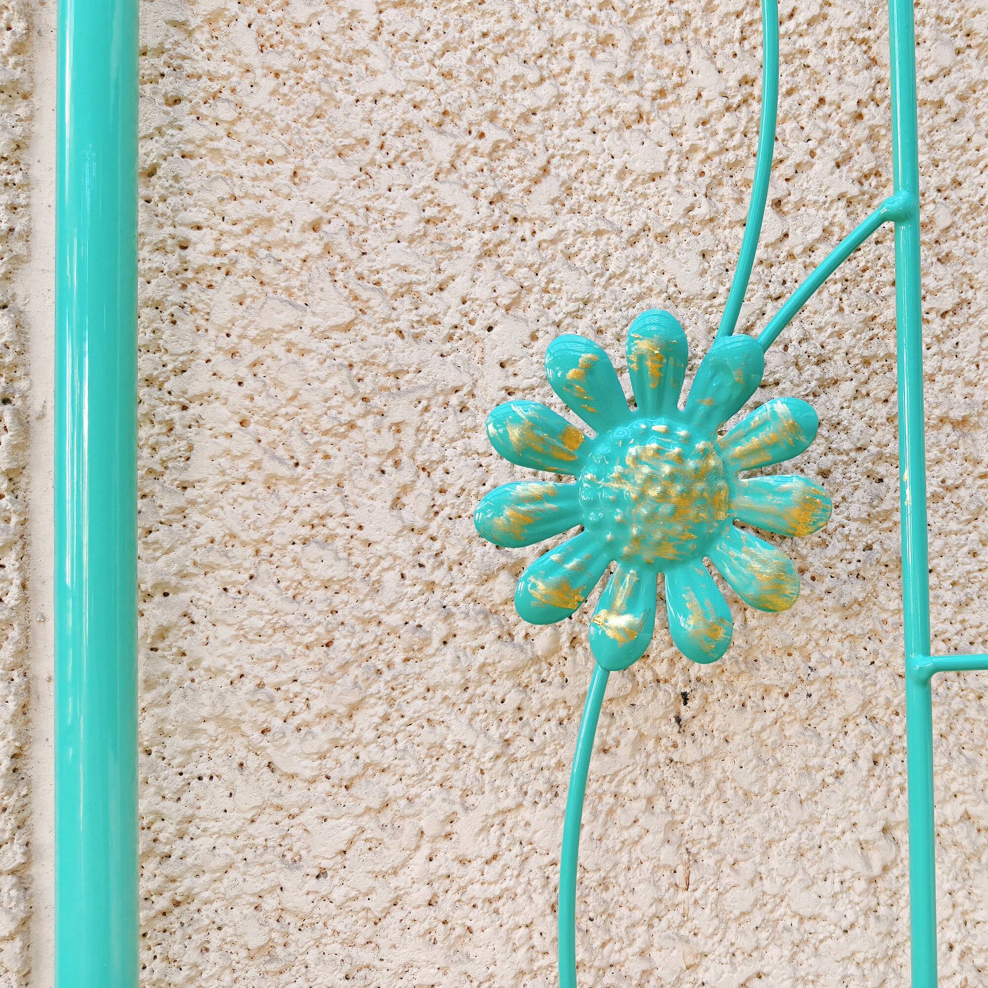 Alt View 4. Loheer - Rustproof Metal Garden Trellis 2 Pack 5.9 ft x 1.6 ft Climbing Plant Support - Green.