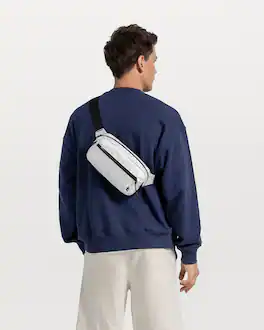 tomtoc - Aviator-T35 2.5L X-Pac Sling Bag with RFID Blocking, Minimalist Crossbody Bag Chest Shoulder Pack for Travel, Everyday - White