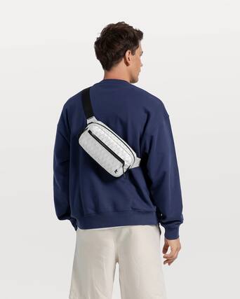 Front. tomtoc - Aviator-T35 2.5L X-Pac Sling Bag with RFID Blocking, Minimalist Crossbody Bag Chest Shoulder Pack for Travel, Everyday - White.