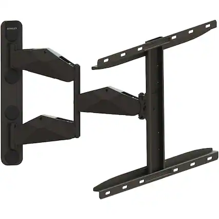 Front. Stanley - Stanley Tlx-es4501fm Pro Series 37 In. To 80 In. Full-motion Flat Panel Tv Mount For Lighter Tvs, Tlx-es4501fm - Black.