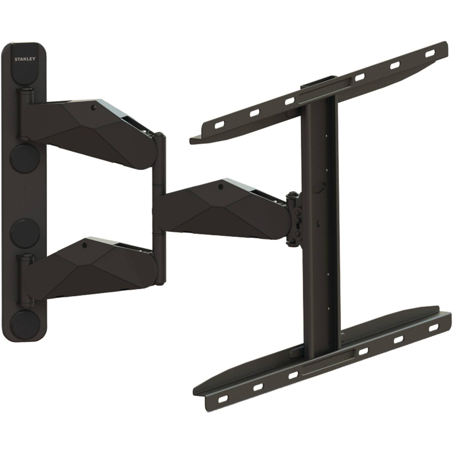 Front. Stanley - Stanley Tlx-es4501fm Pro Series 37 In. To 80 In. Full-motion Flat Panel Tv Mount For Lighter Tvs, Tlx-es4501fm - Black.