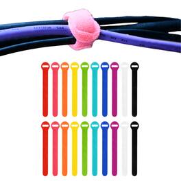 Grizzly Supply - 5", 8" Hook and Loop Cable Tie 20/pk - Assorted Colors
