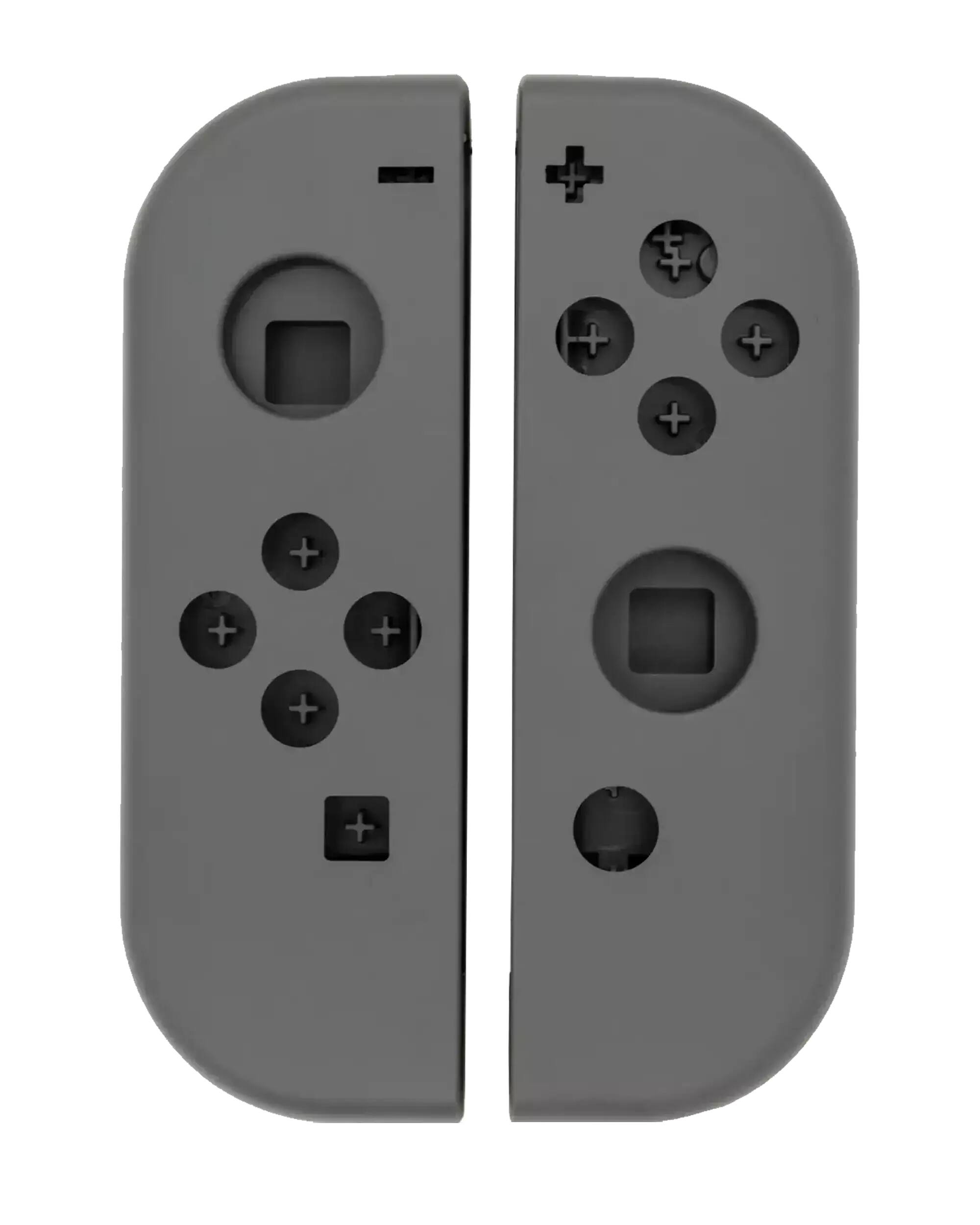 Front. MobileSentrix - Housing Shell Compatible For Nintendo Switch OLED Joy Con Controller - Gray - Gray.