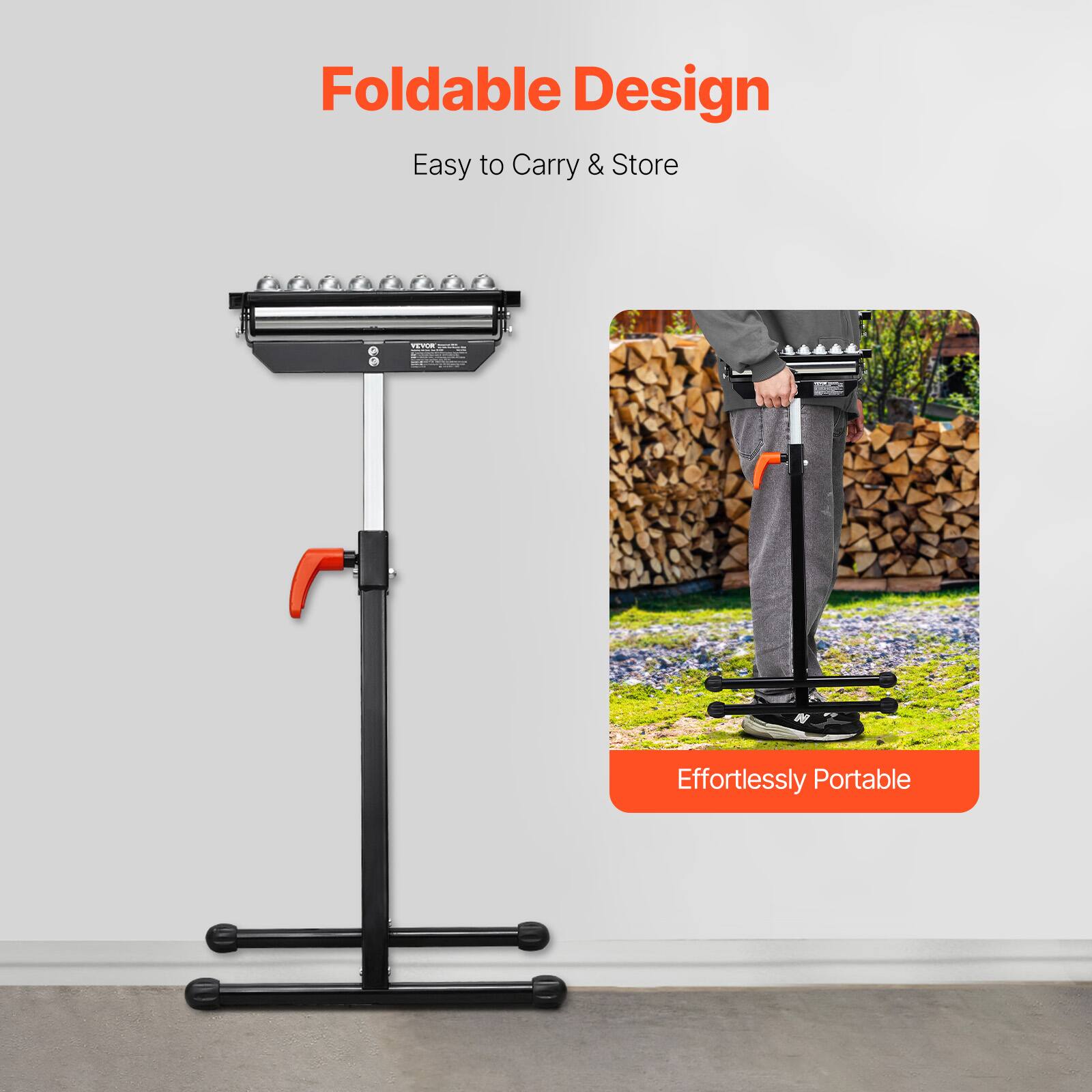 Foldable Design  
Easy to Carry & Store  
Effortlessly Portable