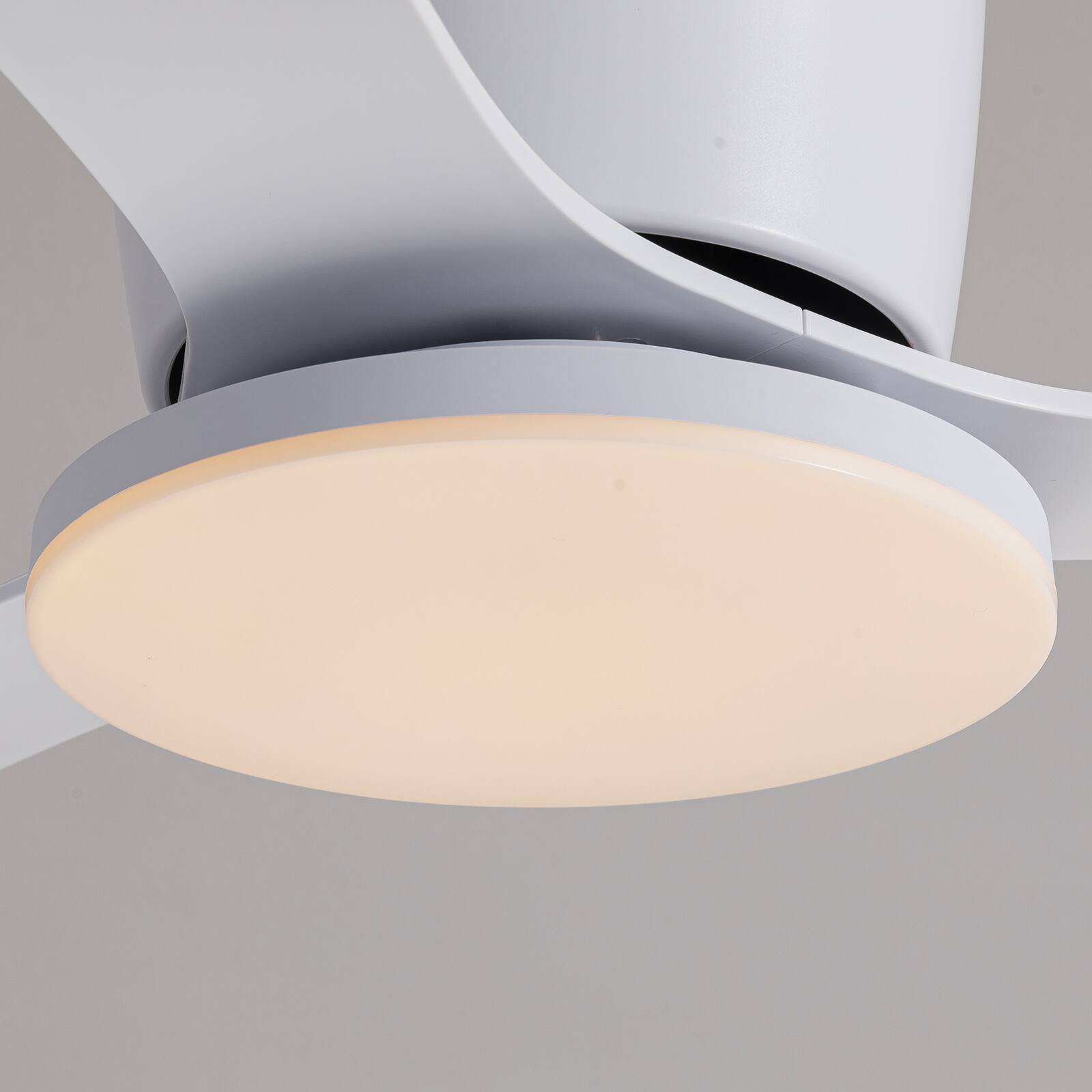 Alt View 7. Siljoy - 42 Inch Flush Mount Ceiling Fans with Lights and Remote for Bedroom, Living Room,Kitchen,Patios Indoor and Outdoor.