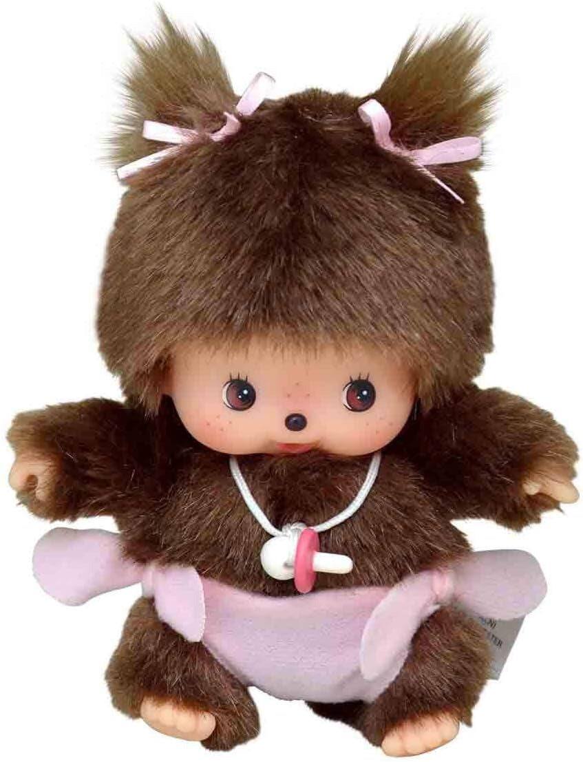 Alt View 1. Monchhichi - Monchhichi: Classic Bebichhichi Plush Toy - Girl.