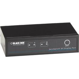 Black Box Network Services - Desktop KVM Switch - DisplayPort with USB and Audio, 2-Port