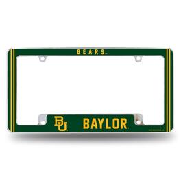 Rico Industries - Baylor Bears Chrome Metal License Plate Frame with Full Frame Team Color Graphics - Multi