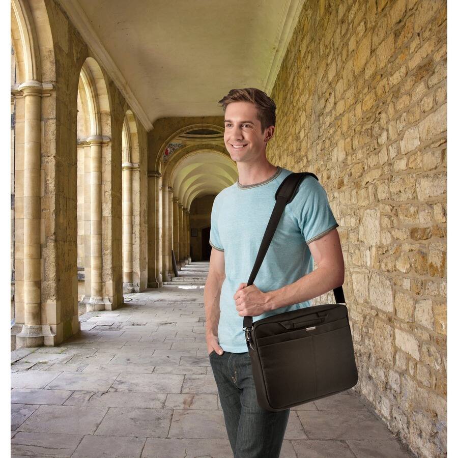 Alt View 3. Kensington - Kensington LS240 Carrying Case for 10" to 14.4" Notebook - Black - Drop Resistant - Handle, Shoulder Strap, Trolley - Black.