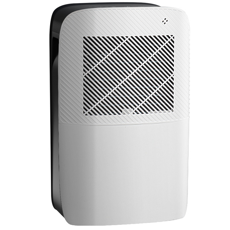 Angle. Airplus - AIRPLUS 32-Pint Dehumidifier with Drain Hose, 3.1L Tank, Low Noise, Auto Defrost for Rooms, White/Black.
