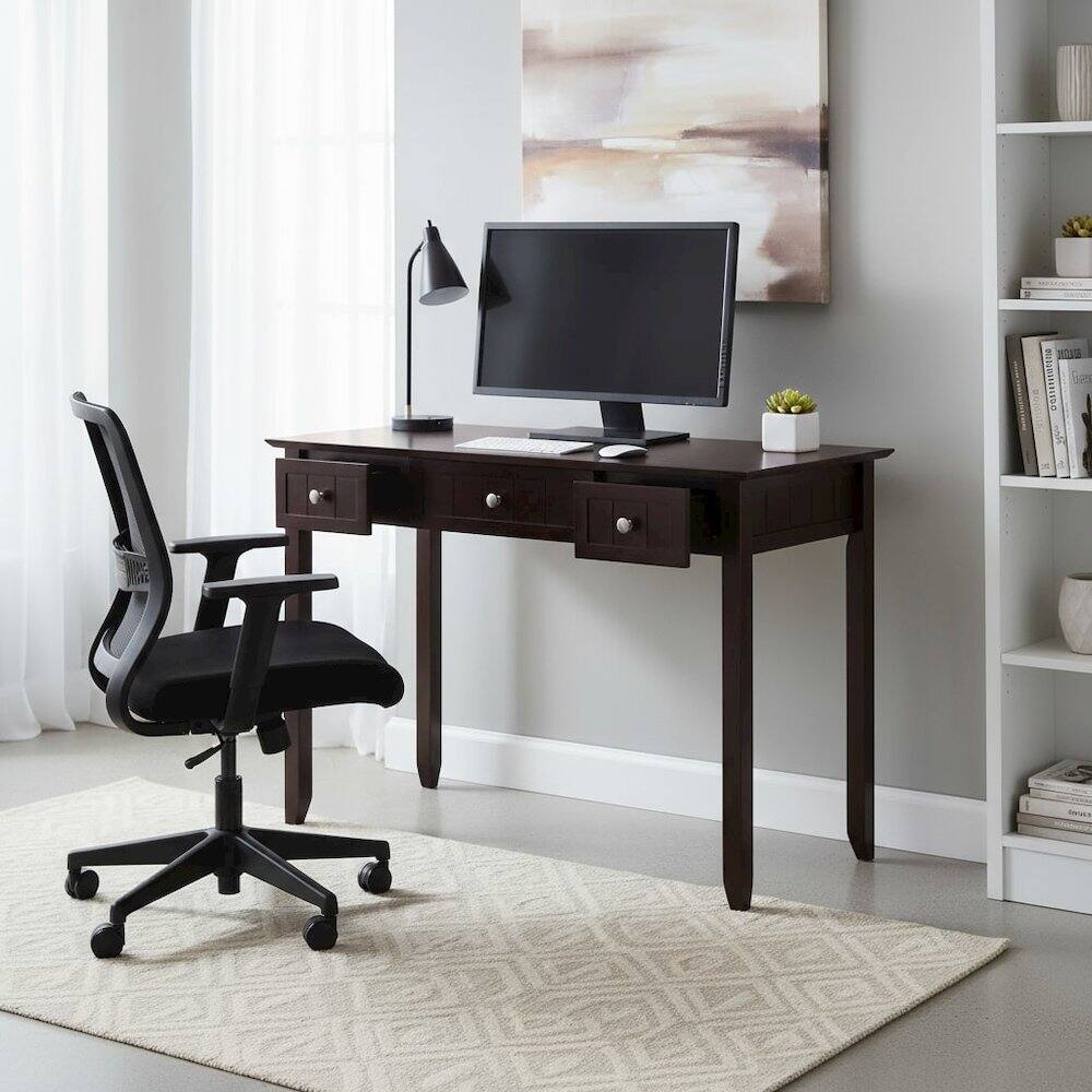 Alt View 5. FurniFact - Writing Desk - Coffee.
