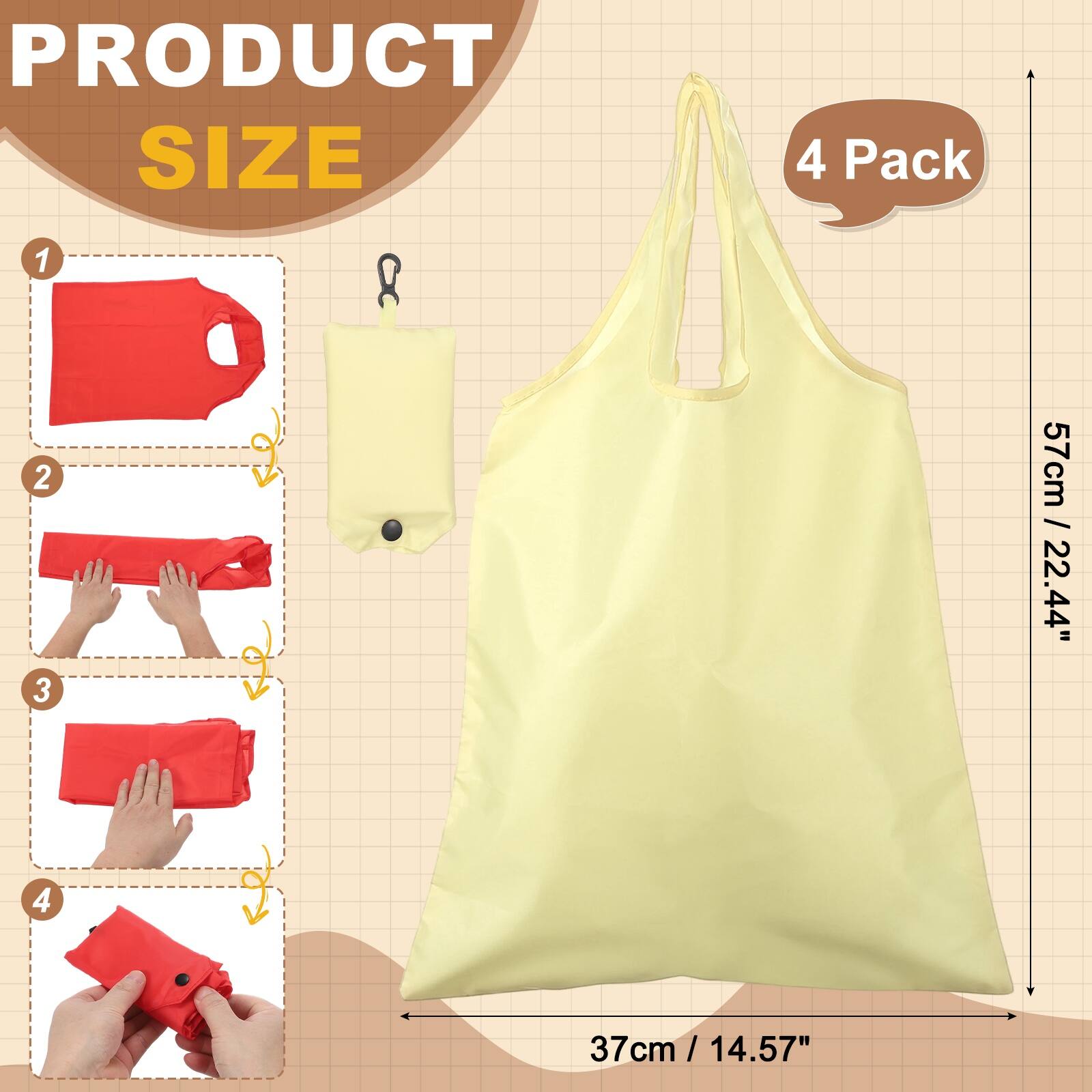 PRODUCT SIZE

4 Pack

1. 57cm / 22.44"
2. 37cm / 14.57"