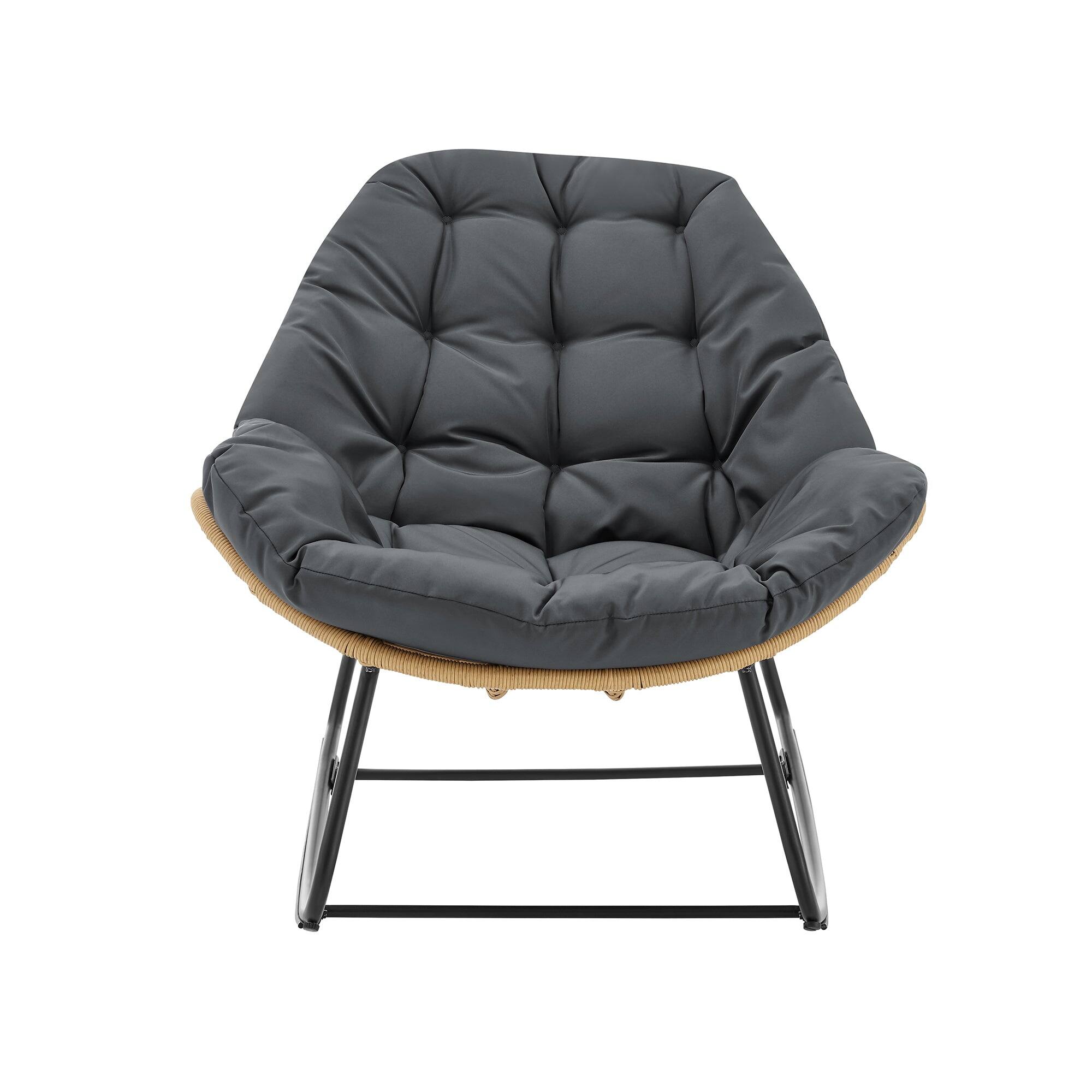 Alt View 6. Manhattan Comfort - Benson Modern 3-Piece Patio Lounge Chair Set - Gray.
