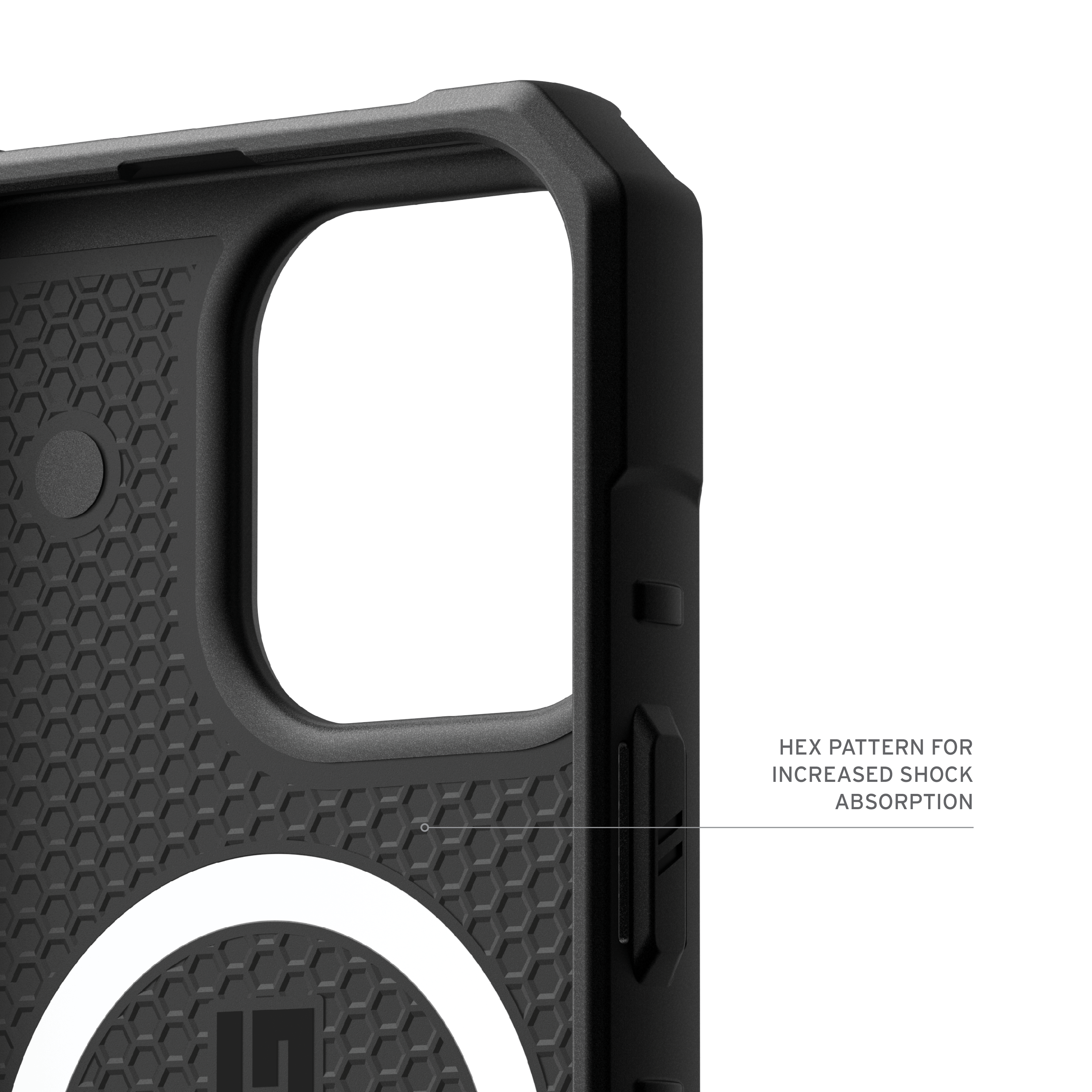 Alt View 4. UAG - Pathfinder Case with Magsafe for Apple iPhone 16 Pro - Black.