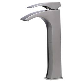 Alfi - Tall Brushed Nickel Single Lever Bathroom Faucet - Silver