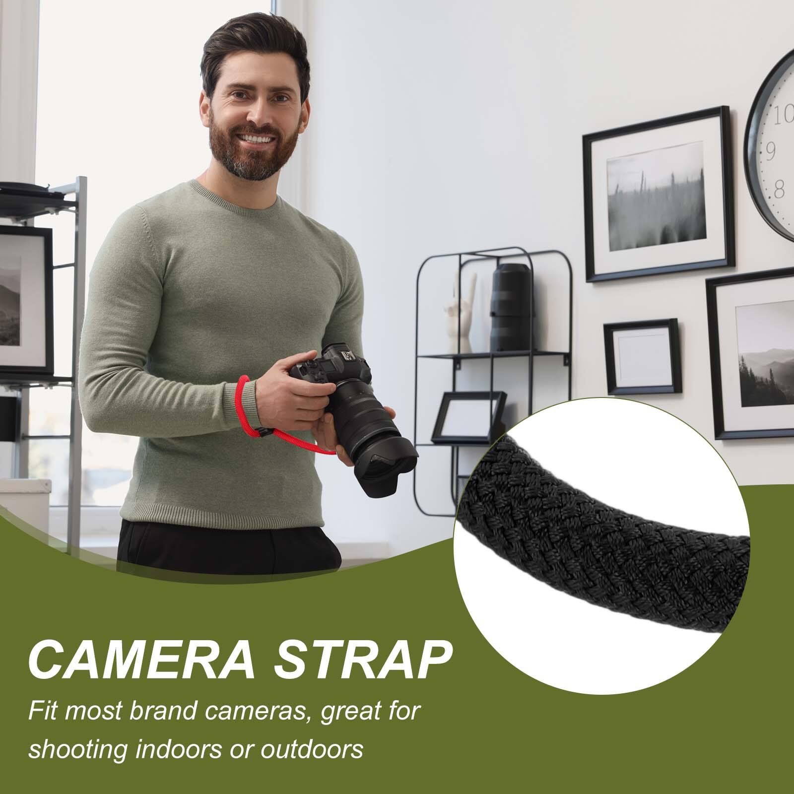 10 9 8 V CAMERA STRAP  
Fit most brand cameras, great for shooting indoors or outdoors  

CAMERA STRAP  
Fit most brand cameras, great for shooting indoors or outdoors