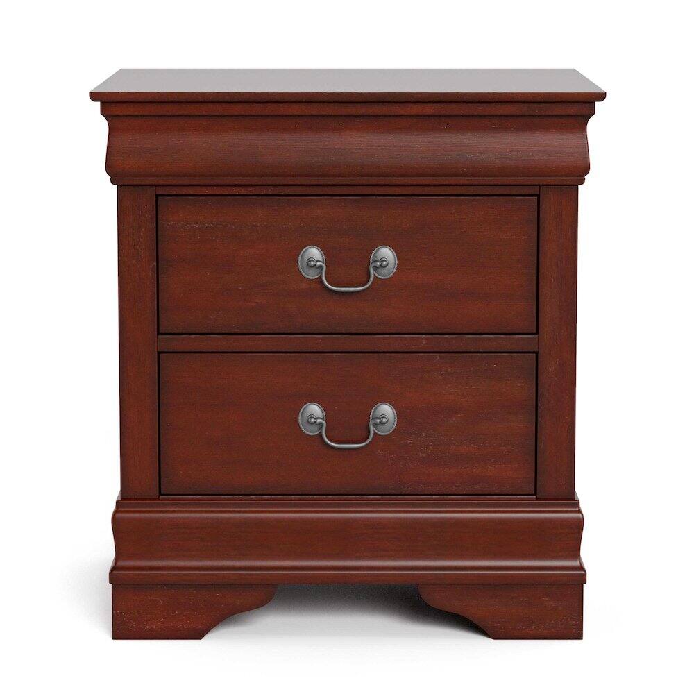Alt View 1. Furniture of America - Arabella Wood 2-Drawer Nightstands (Set of 2) - Brown.