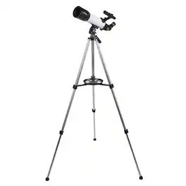 National Geographic - SKY VIEW 70 70mm Refractor Telescope with Panhandle Mount - White