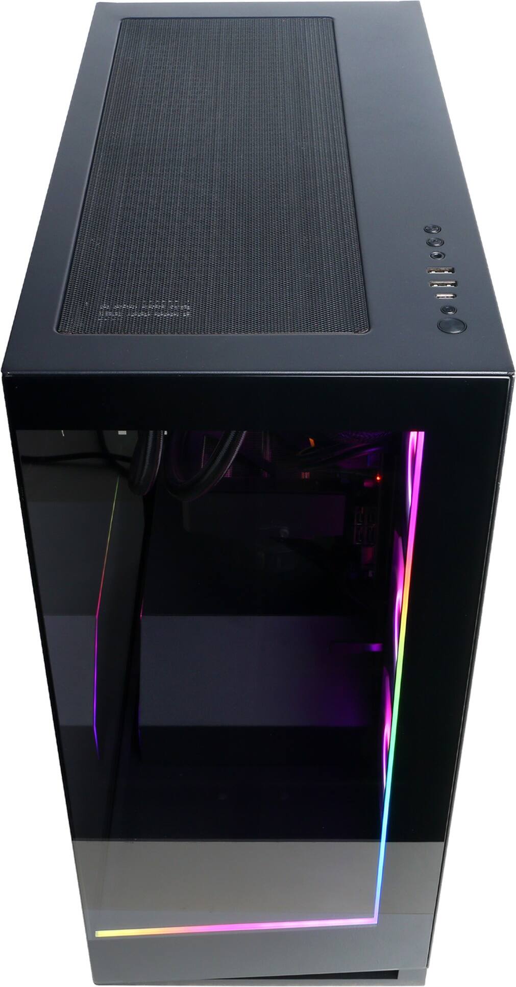 Alt View 1. CyberPowerPC - Gaming Desktop - Intel Core Ultra 7 265KF 2024 - NVIDIA GeForce RTX 5070 12GB - 32GB DDR5 Memory - 2TB SSD Storage - Black.