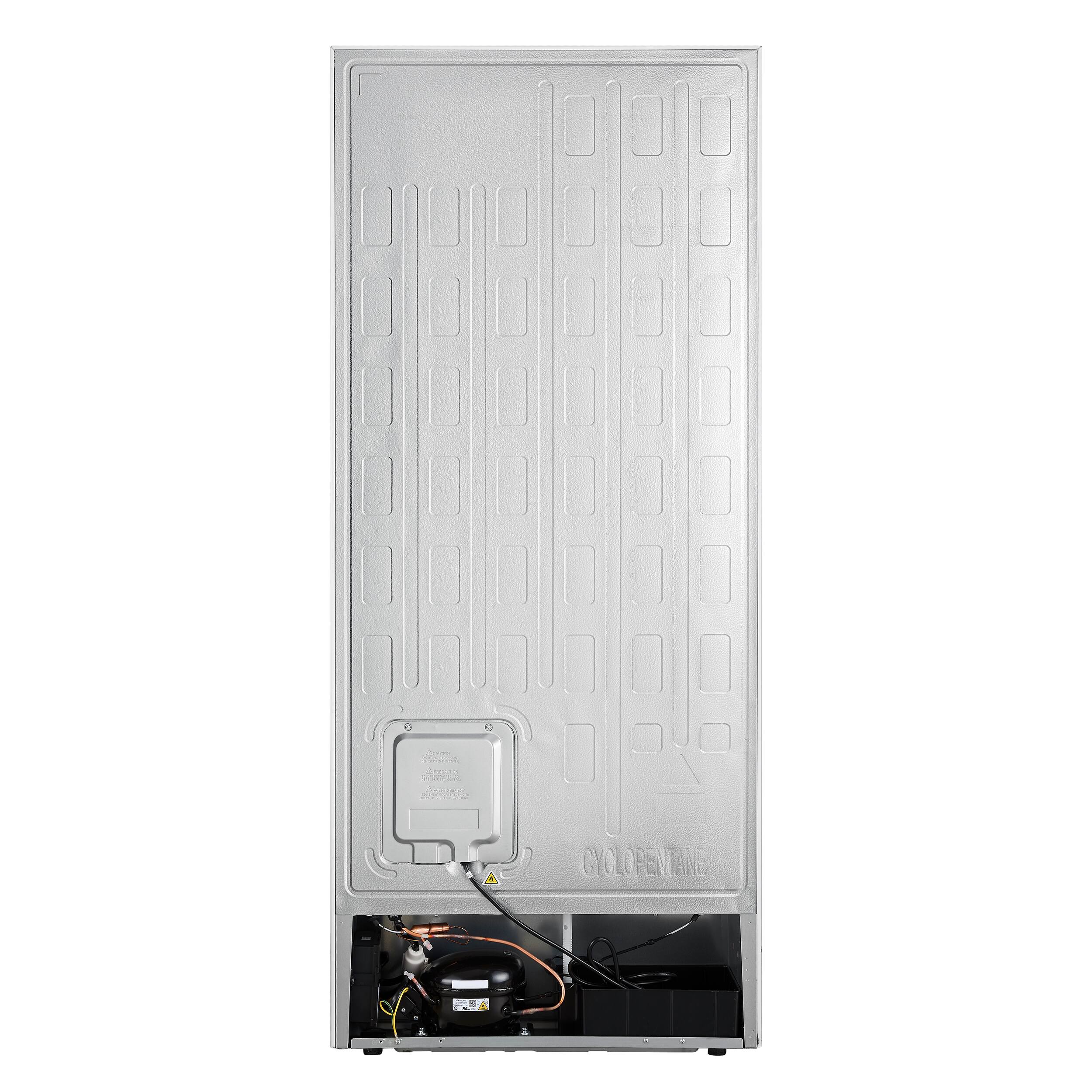 Back. Forno Appliances - Maderno 13.6 Cu. Ft. Built-In Upright Convertible Freezer with Decorative Grill and Right Swing Door - White.