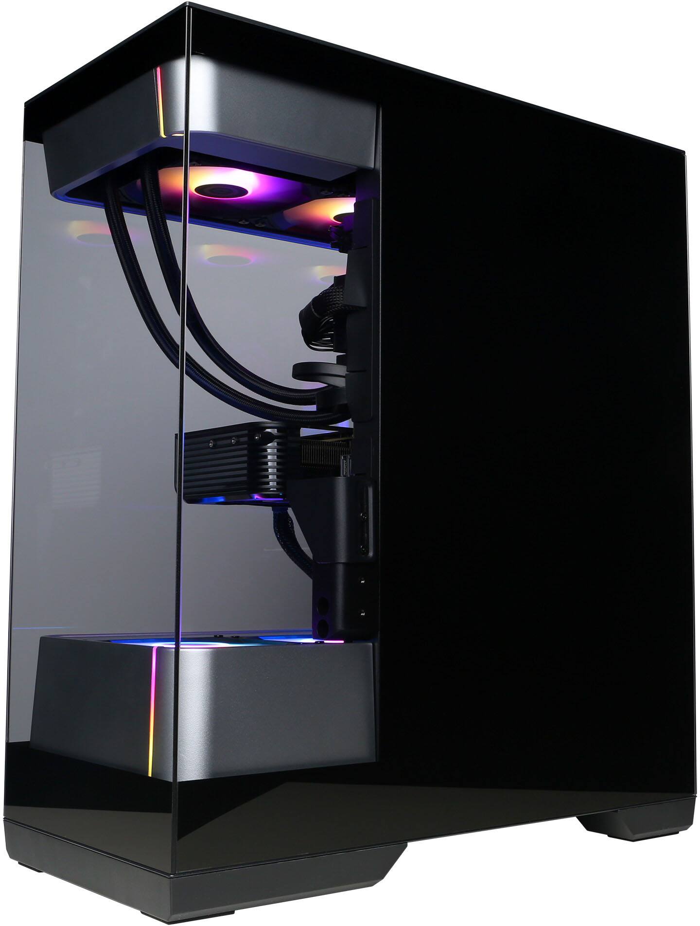 Alt View 4. CyberPowerPC - Gaming Desktop - AMD Ryzen 9 9900X 2024 - NVIDIA GeForce RTX 5080 16GB - 32GB DDR5 Memory - 2TB SSD Storage - Black.