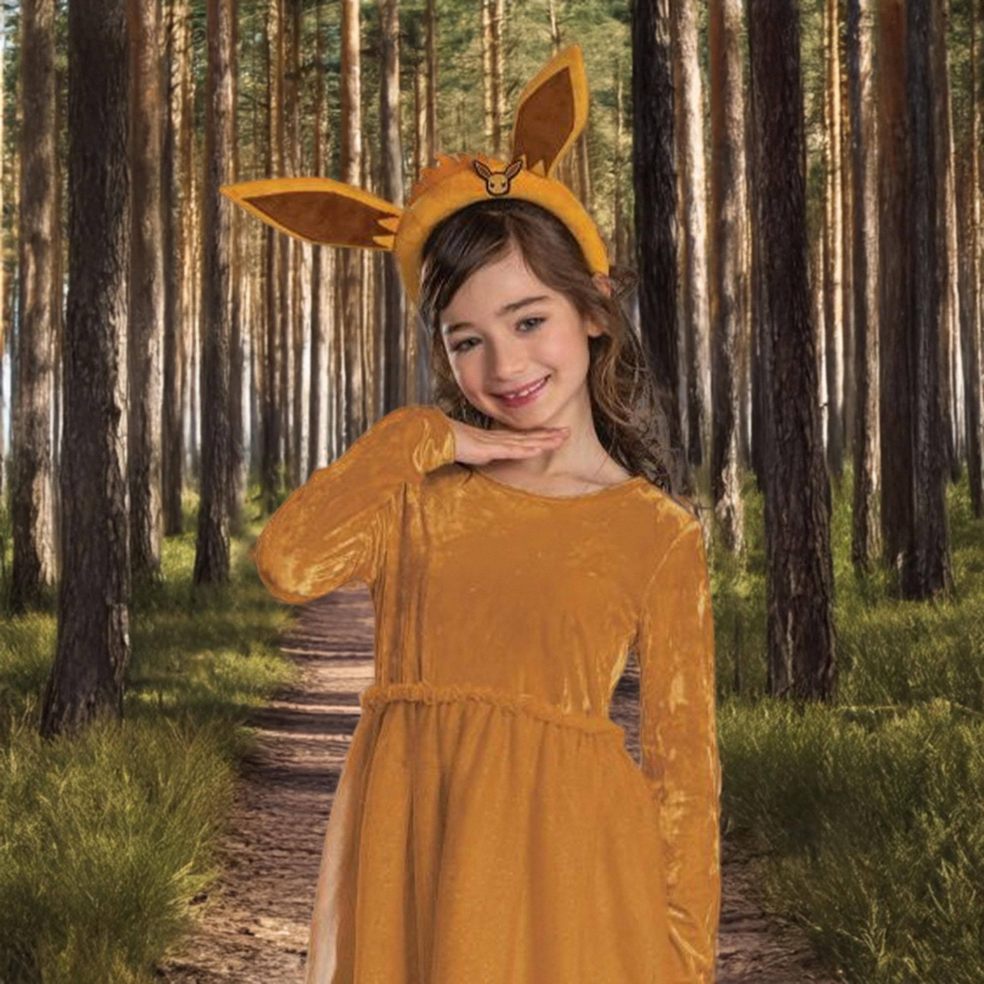 Alt View 2. Pokémon - Pokemon Eevee Costume Ears | Unisize 8+ - Brown.