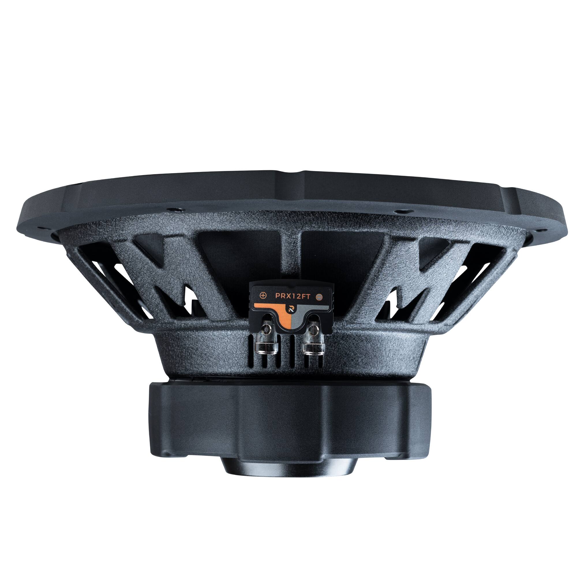 Alt View 2. Memphis Car Audio - Memphis PRXL12FT Power Reference 12" 1/2/4 Ohm RGB LED Selectable Impedance Subwoofer - Black/Gray.