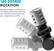 **180 DEGREE ROTATION**
Microphone head is mounted on a 180 degree swivel mount, allowing you to quickly reorient between your subject and yourself