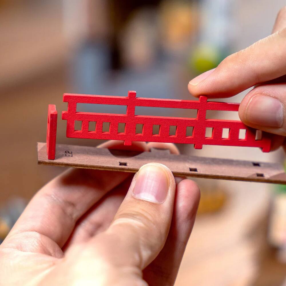 Alt View 2. 3D Puzzle - DIY 3D Book Nook Kit - Sakura Wine Alley 249pcs.