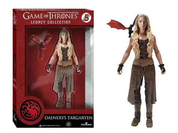 GAME OF THRONES
5
LEGACY COLLECTION
DAENERYS TARGARYEN
AGE 17+
WARNING: CHOKING HAZARD - Small Parts. Not for children under 3 years.
FUNKO