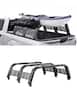VEVOR - Overland Truck Bed Rack, 49.2-67.9 in Width, Adjustable Overland Bed Cargo Rack with Sidebar - Black
