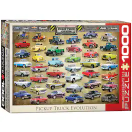 Eurographics - Pickup Truck Evolution Puzzle, 1000 Pieces