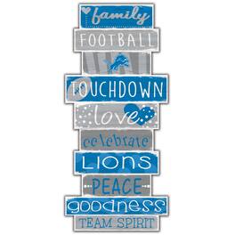 Fan Creations - Detroit Lions 5'' x 24'' Celebrations Stack Sign - Multicolor