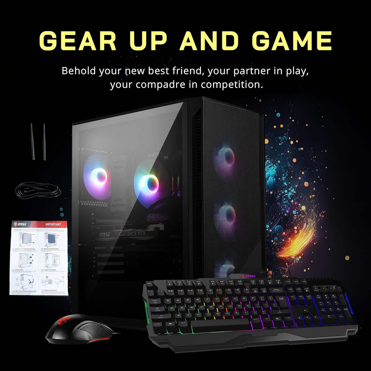 MSI Codex R2 AI Gaming Desktop,Intel Ultra 7 265,RTX 5060 Ti 8GB