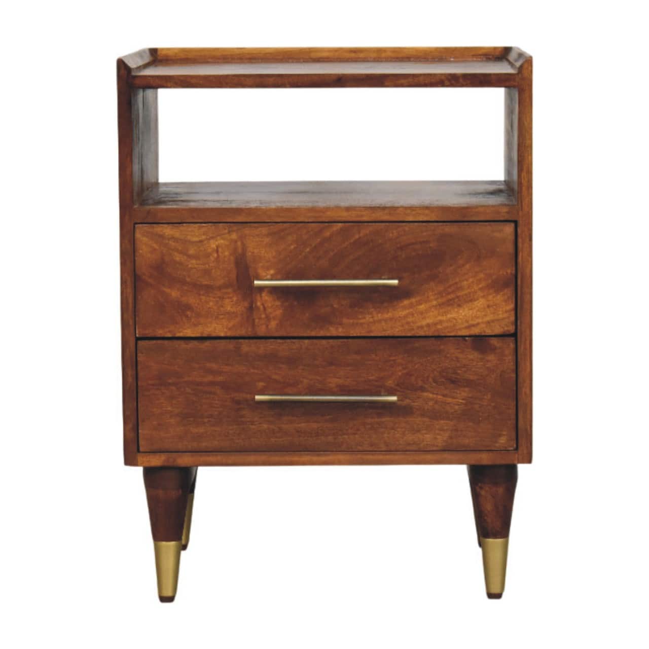 Artisan Furniture - Solid Wood Camden Chestnut Bedside - Brown