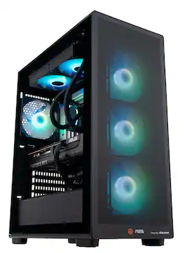 ADVANCED BATTLESTATIONS - ABS Stratos II Ruby Gaming PC Powered by Asus - Windows 11 - AMD Ryzen 7 9800X3D - GeForce RTX 5080 - 32GB DDR5 - 2TB - Black