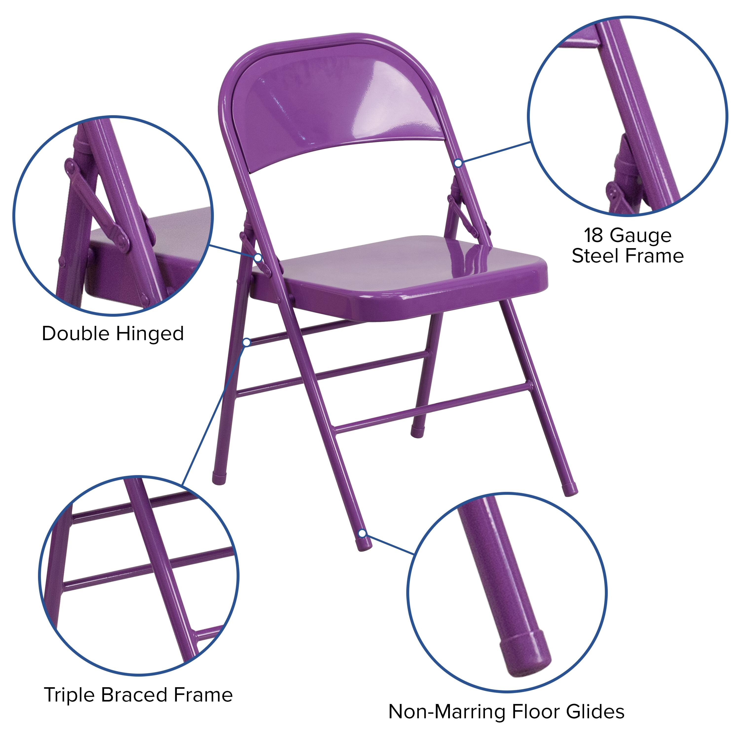 18 Gauge Steel Frame  
Double Hinged  
Triple Braced Frame  
Non-Marring Floor Glides