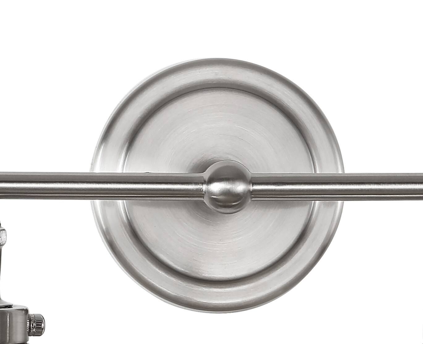 Alt View 5. Jonathan Y - July 17.5" 2-Light Industrial Farmhouse Metal Vanity Light, Nickel - Nickel.