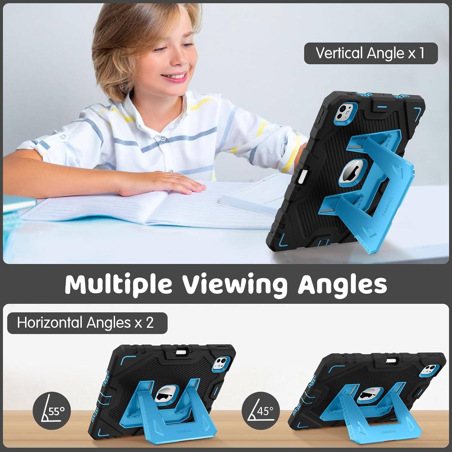 Vertical Angle x 1  
Multiple Viewing Angles  
Horizontal Angles x 2  
55°  
45°