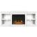 Front. Ameriwood Home - Manchester Electric Fireplace TV Stand - White.