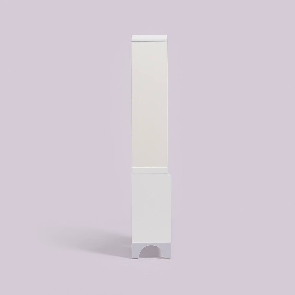 Left. Just Vertical - EVE Tower Garden | Hydroponic Growing System | Grow Fresh Herbs & Vegetables Year-Round | Fully Assembled - Flat White.