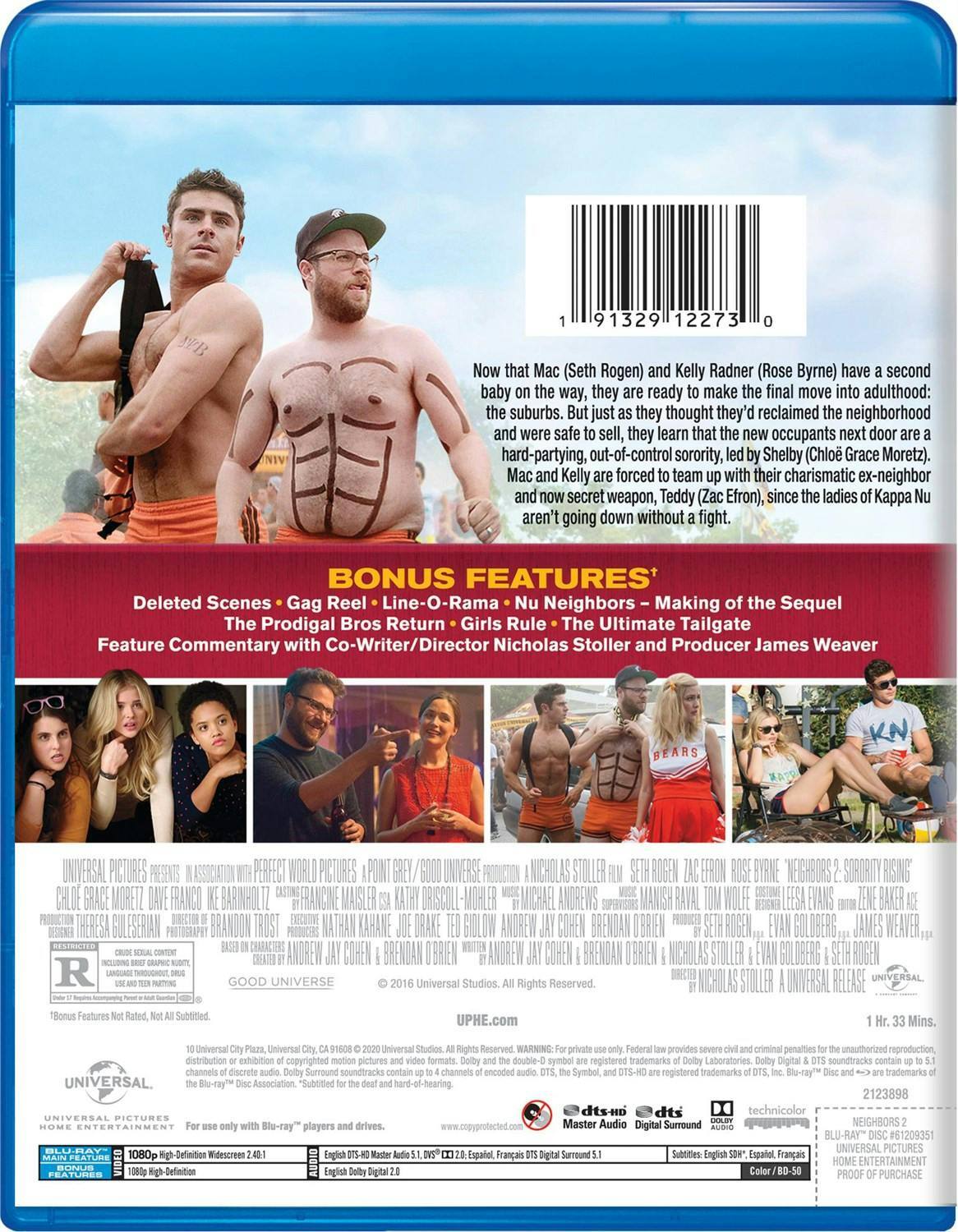 Back. Neighbors 2 (Blu-ray New Box Art) [Blu-ray].