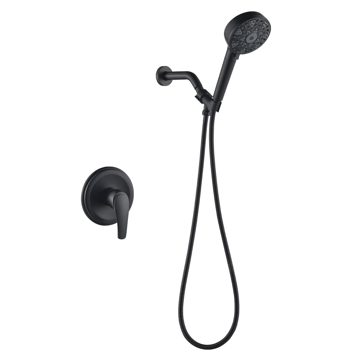 Boyel Living - Shower Set with cUPC Pressure Balance Valve and 7 Function Filter Handheld Shower - Matte Black