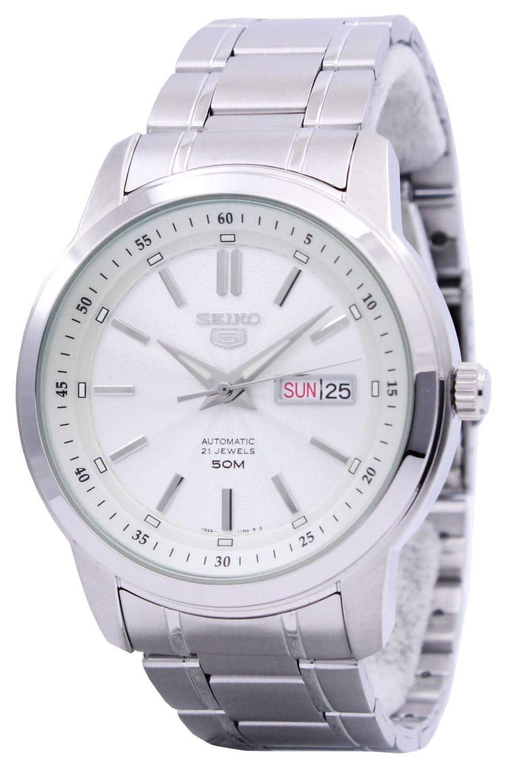 Seiko - Automatic 21 Jewels SNKM83 SNKM83K1 SNKM83K Men's Watch - White price history on PriceWatchPro