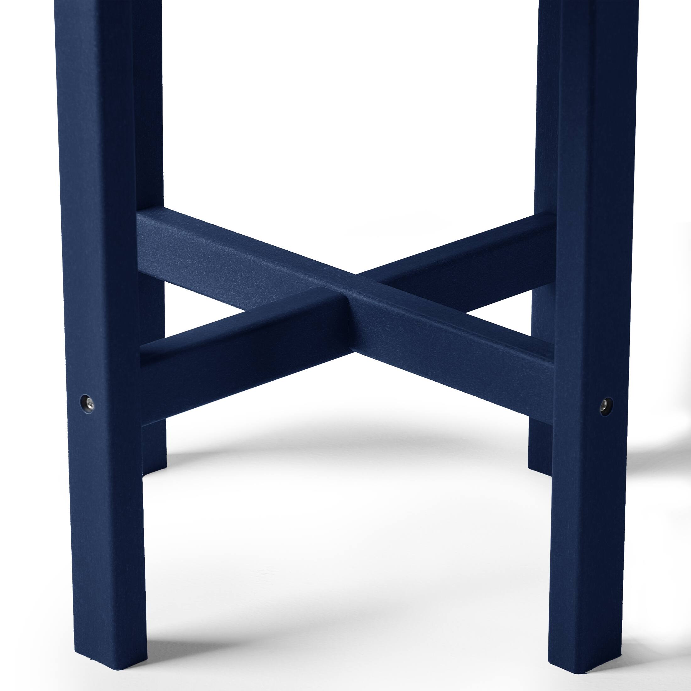 Alt View 5. WestinTrends - WestinTrends Dylan Adirondack Round Outdoor Side Table - Navy Blue.