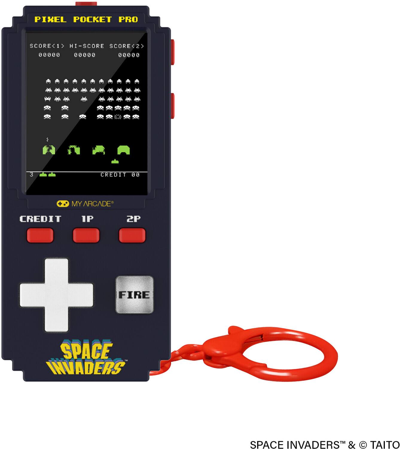 PIXEL POCKET PRO

SCORE<1> HI-SCORE SCORE<2>
00000 00000 00000

3 CREDIT 00

MY ARCADE

CREDIT 1P 2P

SPACE INVADERS

SPACE INVADERS™ & © TAITO