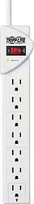 Alt View 1. Tripp Lite - 7 Outlet Surge Protector, 6' Cord, 1080 Joules  - White.
