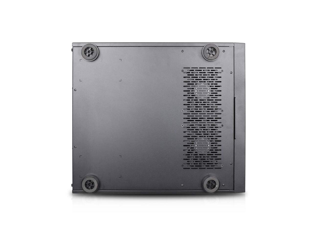 Alt View 3. Rosewill - Rosewill HEARTH NAS MAX | 6x3.5" HDD, 6x2.5" SSD | E-ATX/SSI-EEB | 360mm AIO | USB 3.2 Type C - Black.
